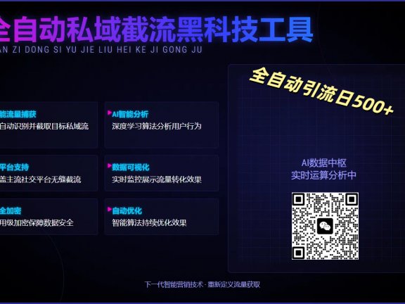全自动私域截流黑科技工具——全自动引流日500+